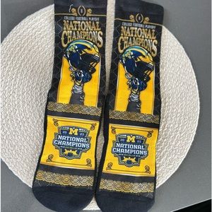 Mens Michigan National Championship socks